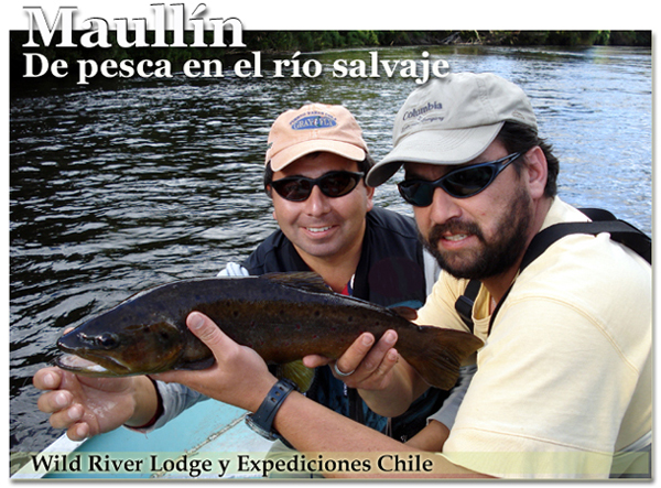 Maullín, de pesca en el río Salvaje