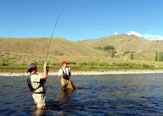 Un día soñado de pesca en el río Malleo.