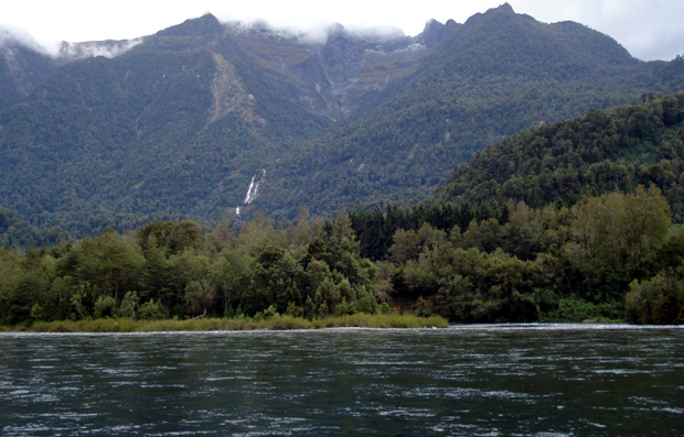 Una vista del río Calcurrupe