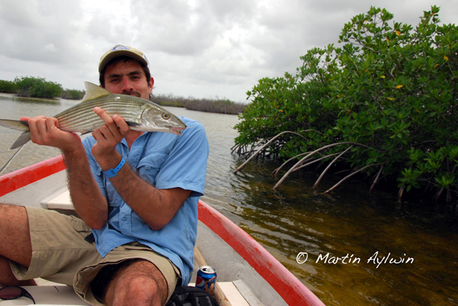 Pescando Bonefish en Cozumel Mxico