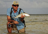 Pescando Bonefish en Cozumel - México.