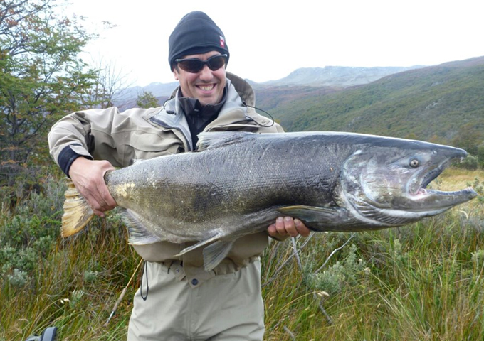 Salmn Chinook en el Parque Nacional Tierra del Fuego