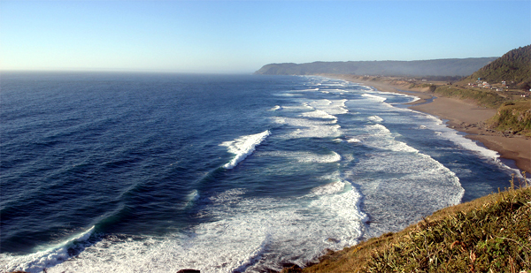 Playa de Curiñanco en la costa de Valdivia