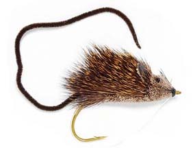 Ratones y sus imitaciones para la pesca con mosca en aguas de la Patagonia