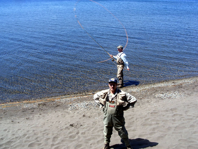 Steve Choate en Puerto Varas -  El Spey trado a Chile por un campen mundial