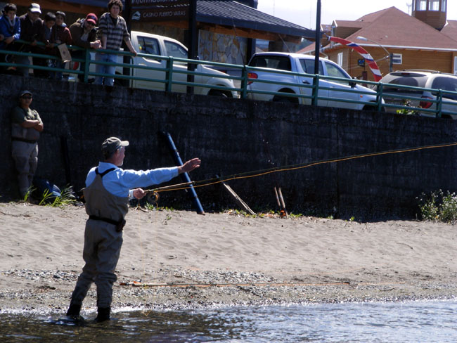 Steve Choate en Puerto Varas -  El Spey trado a Chile por un campen mundial